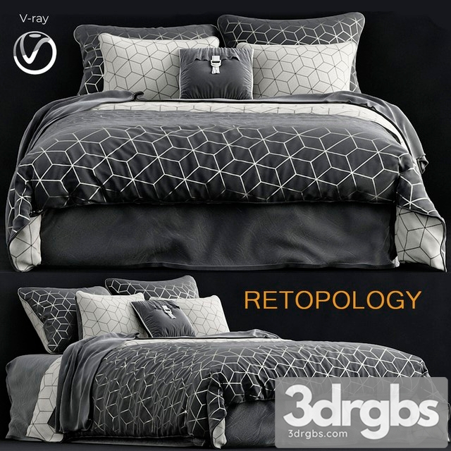 Charcoal Sine Quilt Cover Set