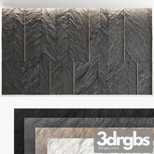 Decorative wall panel set 58