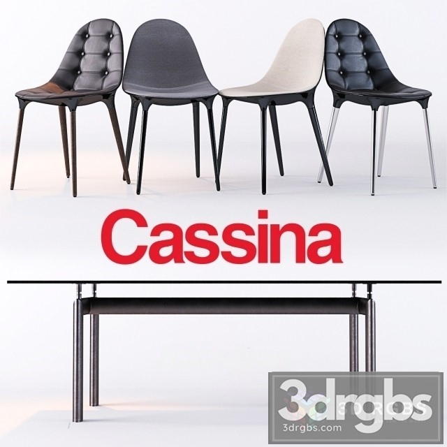 Cassina Caprice LC6 Table and Chair