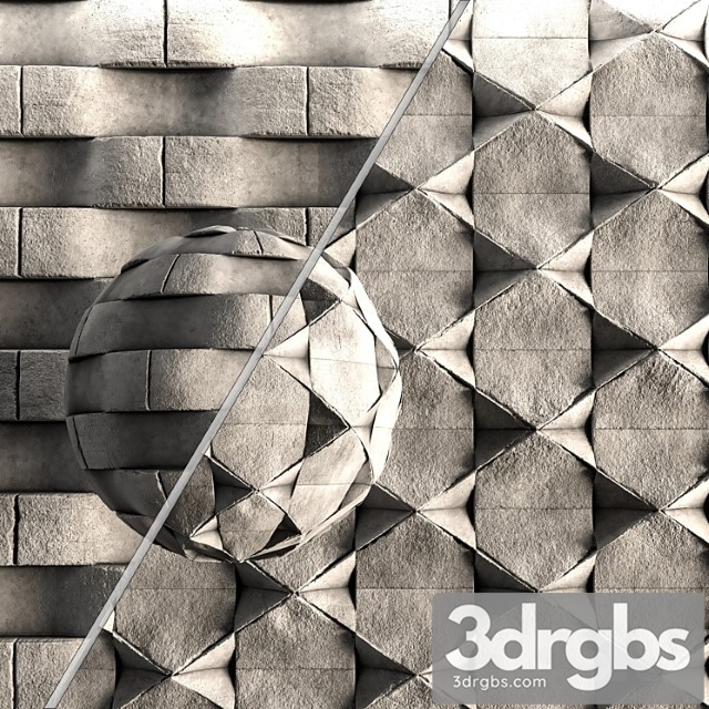 3D Concrete Decorative Wall Panel Vol 12