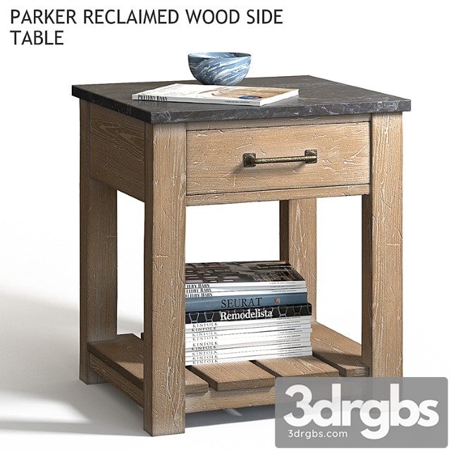 Pottery barn parker reclaimed wood side table 2