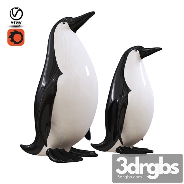 Penguin statuettes