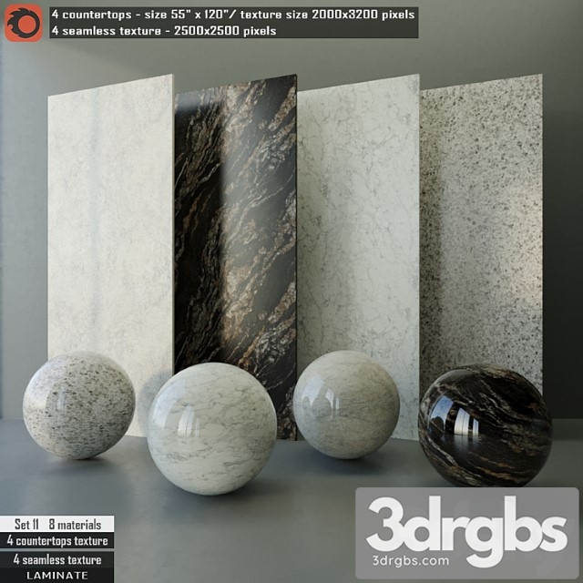 Laminate countertops & seamless texture set 11