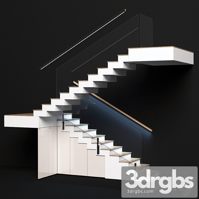 Modern Staircase With Built in Food System