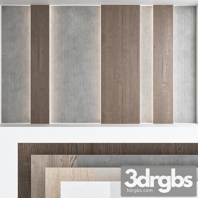 Decorative wall panel set 72