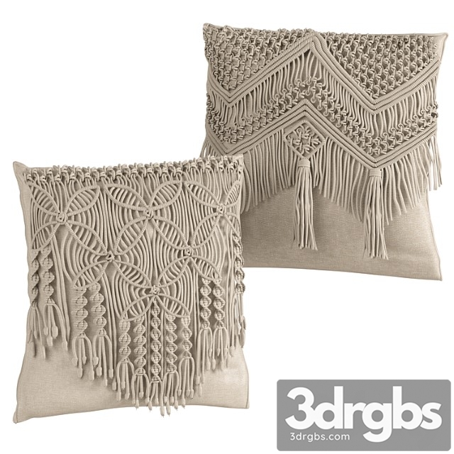 Macrame cushion set 05