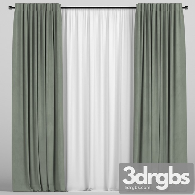 Curtains with tulle 216