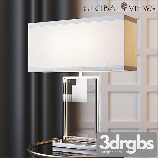 Global views crystal slab lamp