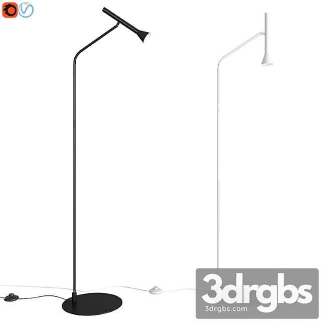 Floor Lamp Aromas Lib P1274 Mat Black