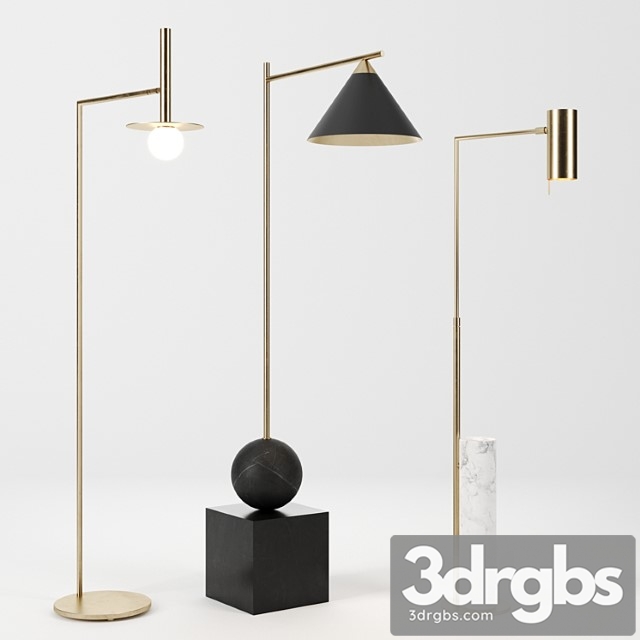 Floor lamps set by circa lighting & kelly wearstler