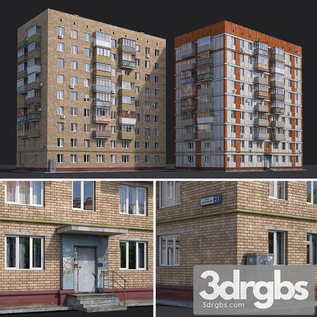 Building Residential Houses Moscow Azov Street 21 And Chongarsky Boulevard 30