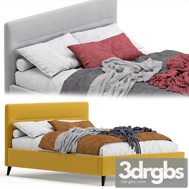 bed pyle 140 velvet yellow