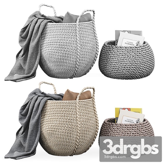 Baskets decor set