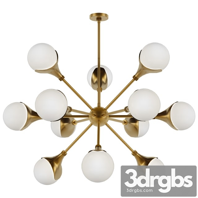 Arteriors home augustus antique brass