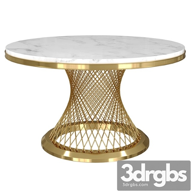 Modern Round Dining Table Stainless Steel Sintered Stone Plinth Tabletop Golden
