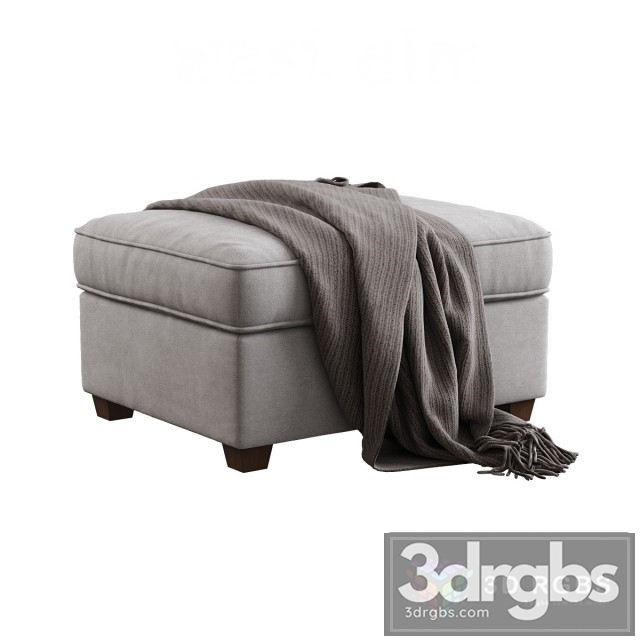 West Elm Henry Ottoman