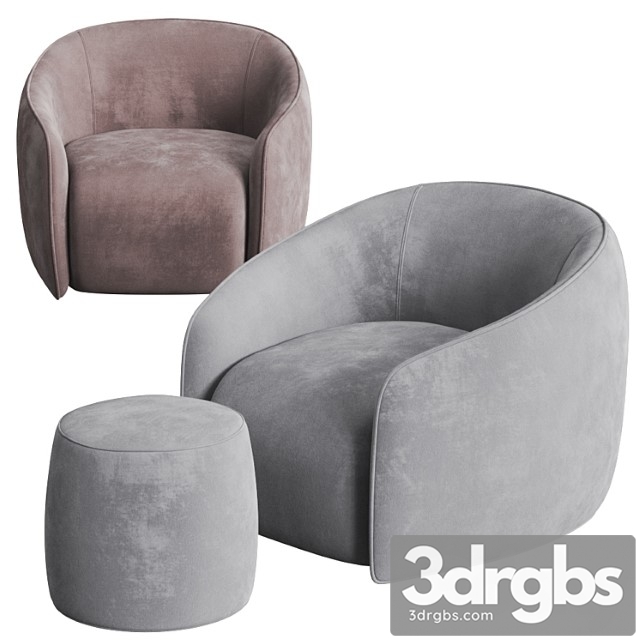 Arm chair My home collection baloo armchair and pouf