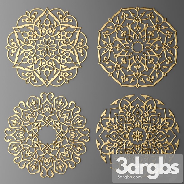 Decor For The Ceiling Rosette Carving Arabic Oriental