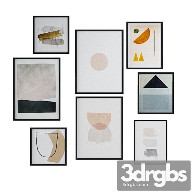 Minimal paintings set