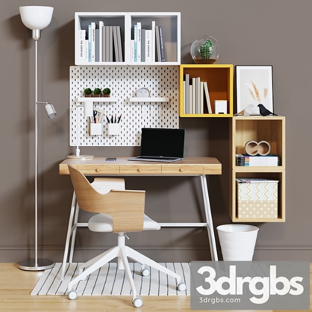 Workplace Set With Decor Ikea Sk 3