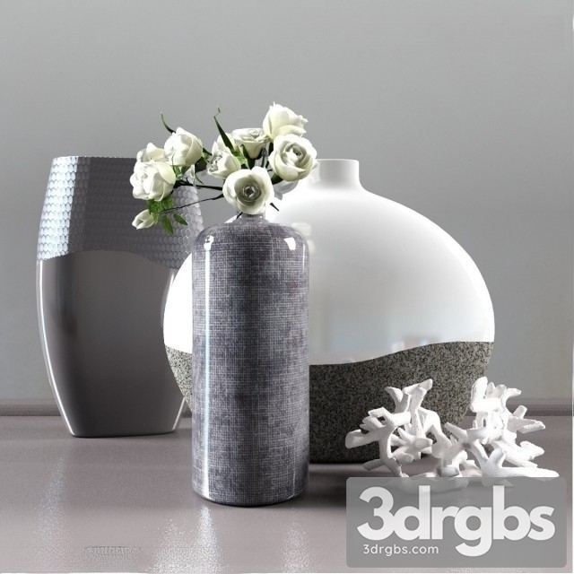 Cylinder Textured Bottle Vase