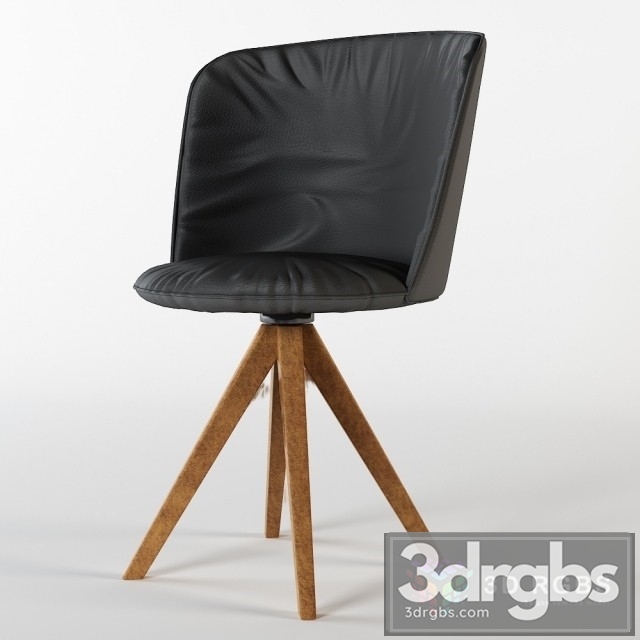 Refine Dining Leather Black Chair