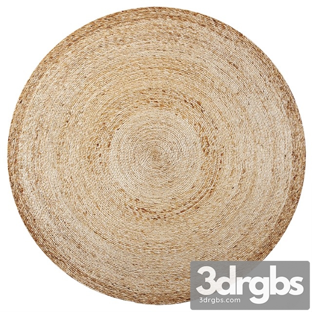 Round jute rug 200