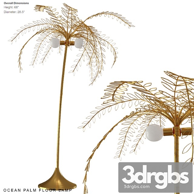 Ocean Palm Floor Lamp