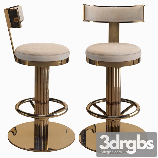 Oscar Swivel Gold Counter Chair 1