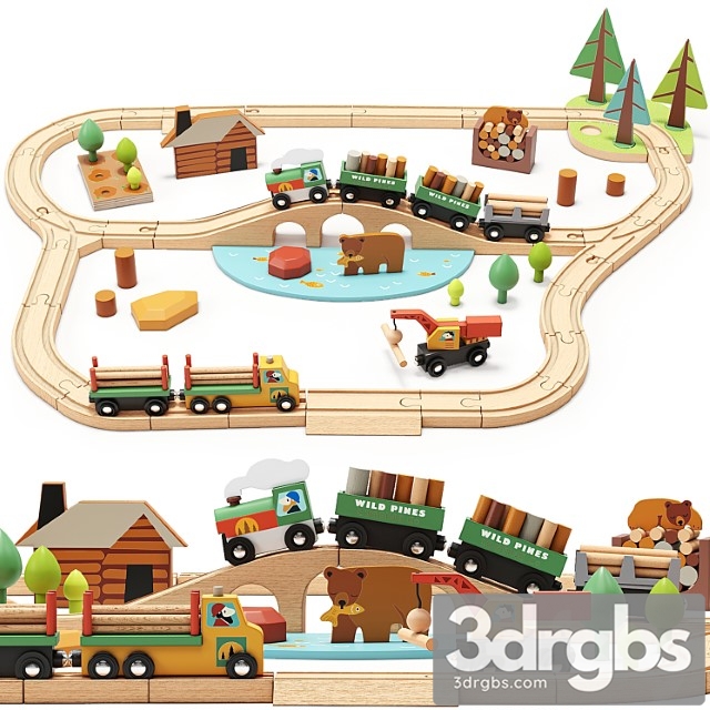 Tender leaf wild pines train set toy