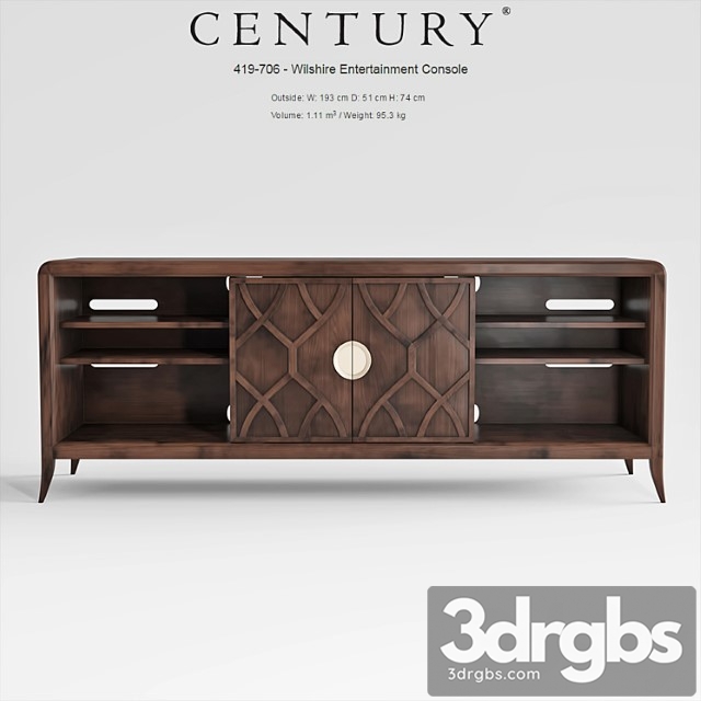 Century Furniture Wilshire Entertainment Console