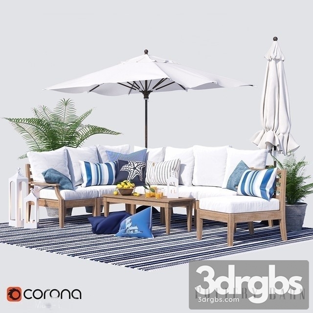 Belmont Outdoor Sectional Set