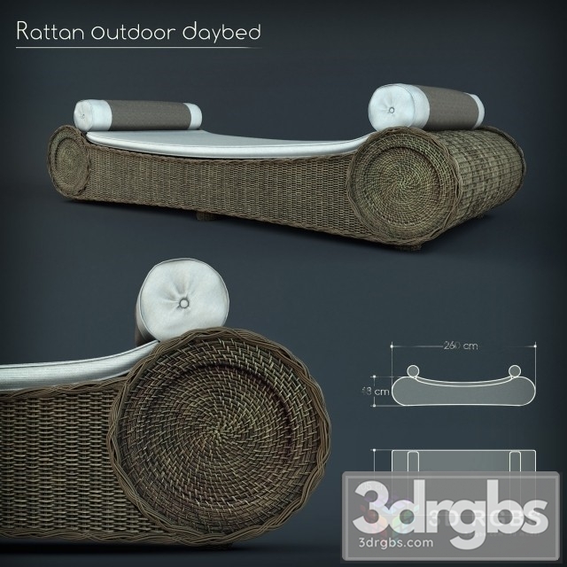 Rattan Outdoor Daybed