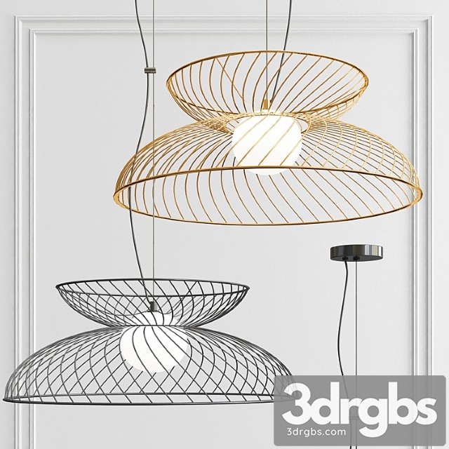 Cage ceiling light - charcoal