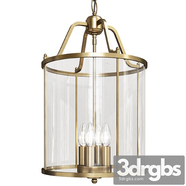 Cylinder chandelier light fixture traditional glass pendant