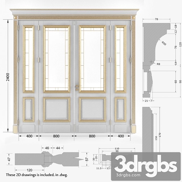 Classic Gold Plated Door 6