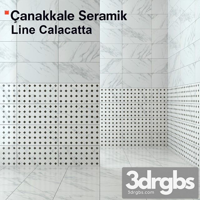 Tile line calacatta