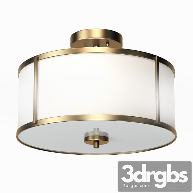 Aaru Fabric Semi Flush Mount Mk5