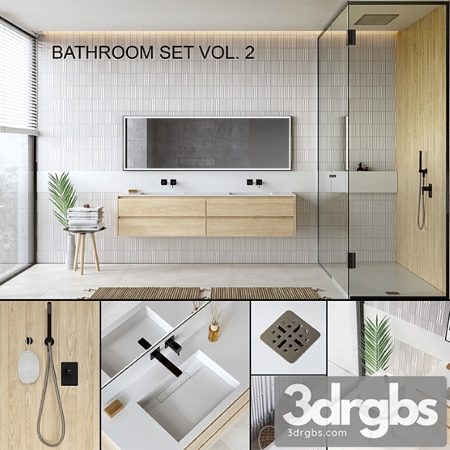 Bathroom Set 2 Vray GGX Corona PBR