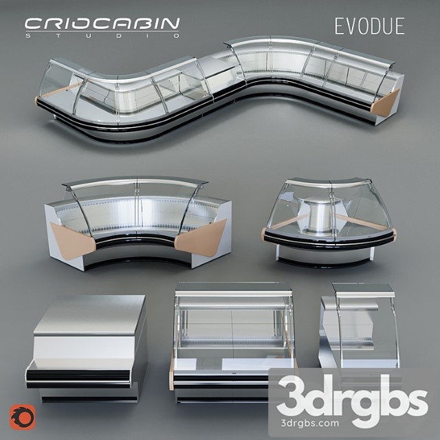 Refrigerated showcase criocabin evodue