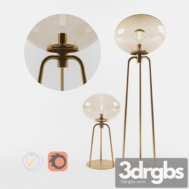 Ulivi floor and table lamps