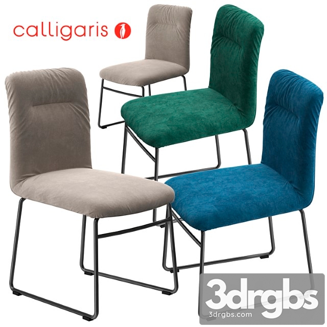 Calligaris greta chair metal base 2