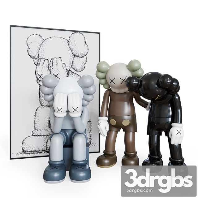 Crying Kaws Set