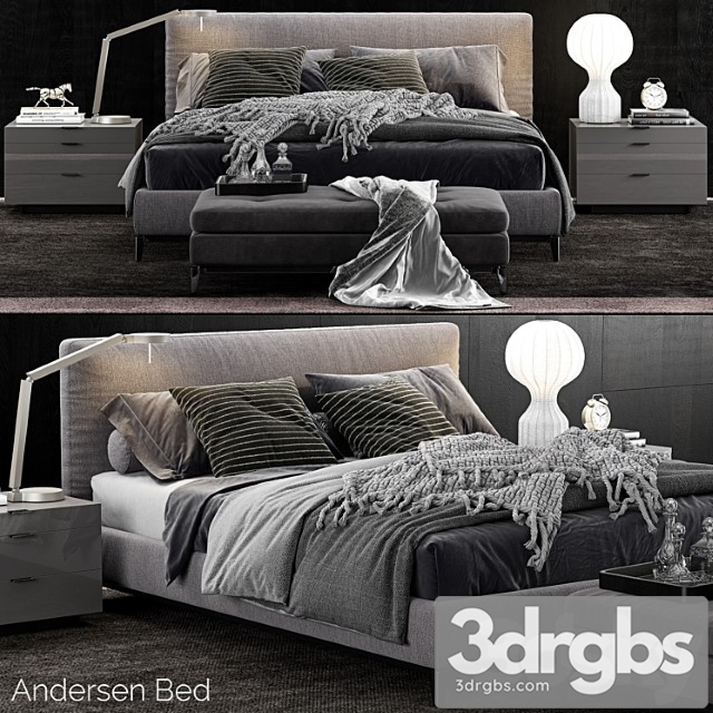 Minotti andersen bed_1 2