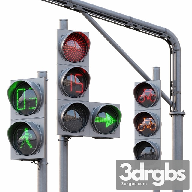 Ave Traffic Lights Set Animated