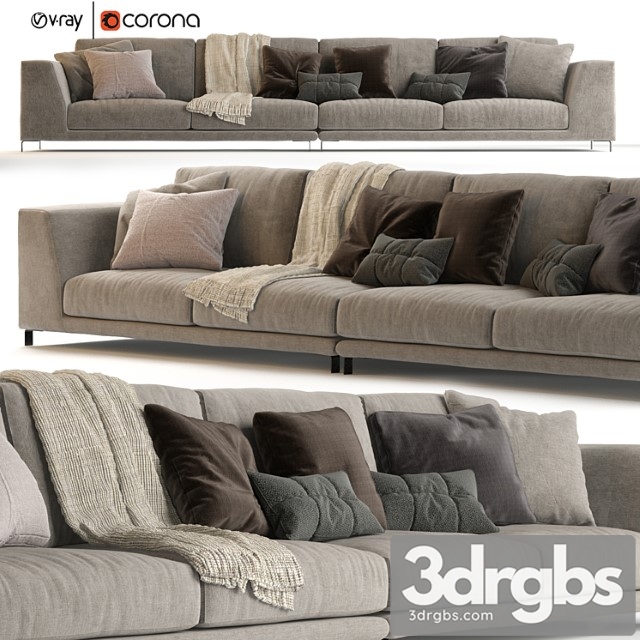Artis sofa by ditre italia 424x102 cm 2