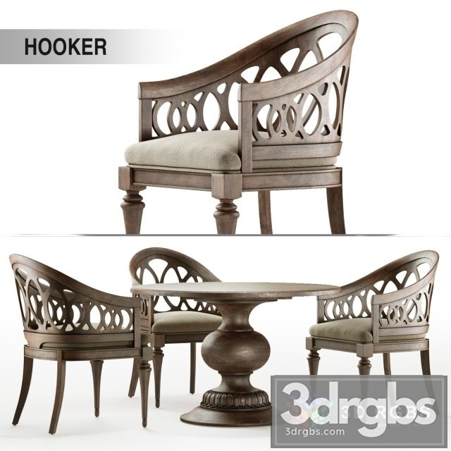 Hooker Table and Chair