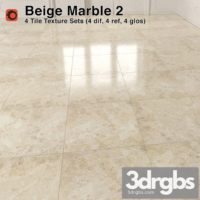 Beige marble tiles - 2