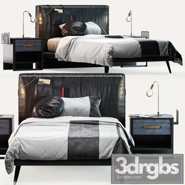 Cilek Dark Metal Bed