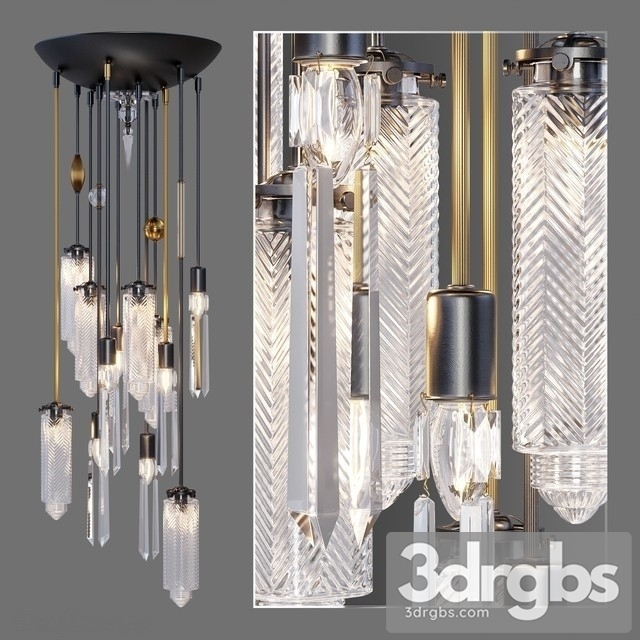 Chandelier Axis 12 Arm Fixture